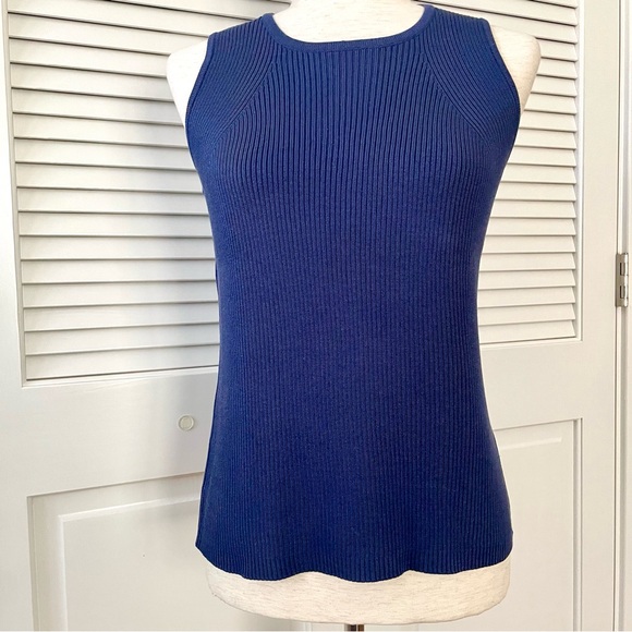 Dana Buchman Tops - Dana Buchman Silk Knit Sleeveless Shell Tank Top Vintage Black Label Size M